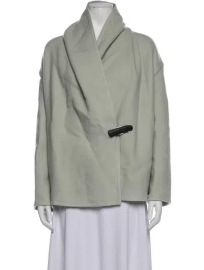 Pre-owned Hermes Cashmere Jacket In Green