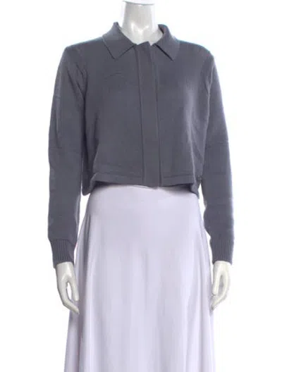 Pre-owned Hermes Cashmere Sweater In Grey