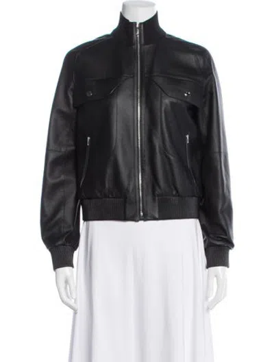 Pre-owned Hermes Deer Bomber Jacket In Black