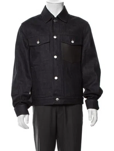 Pre-owned Hermes Denim Jacket In Blue