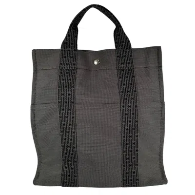 Pre-owned Hermes Gray Canvas Backpack ()