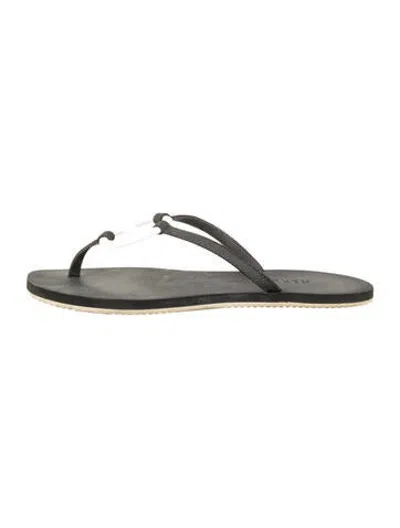 Pre-owned Hermes Kala Flip Flops In Black