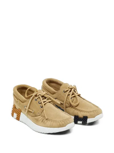 Pre-owned Hermes Ketch Lace-up Sneakers In Neutrals