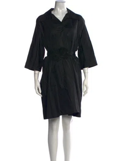 Pre-owned Hermes Knee-length Dress In Black