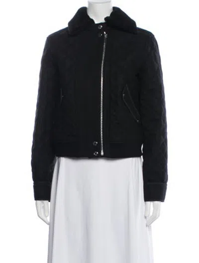 Pre-owned Hermes Lamb Fur Jacket In Blue/neutrals