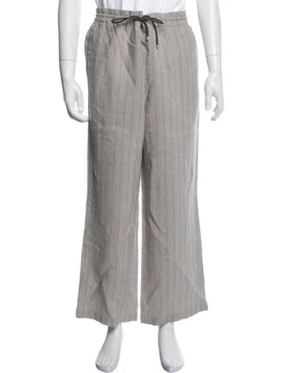 Pre-owned Hermes Linen Pants In Grey