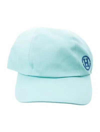 Pre-owned Hermes Miles H Circle Baseball Cap In Blue