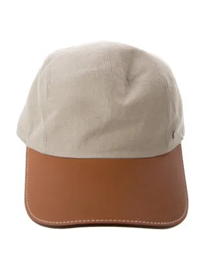 Pre-owned Hermes Nevada Heritage Cap In Grey