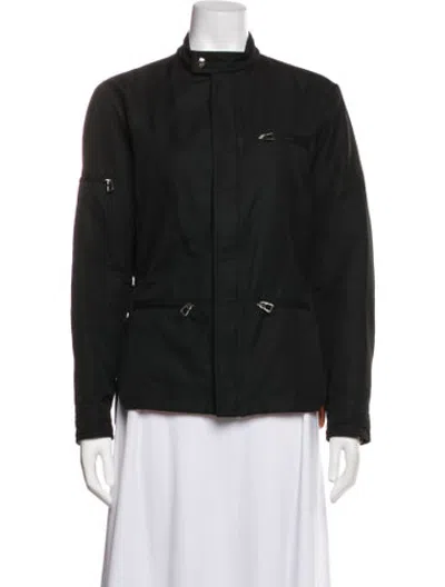 Pre-owned Hermes Nylon Jacket In Black