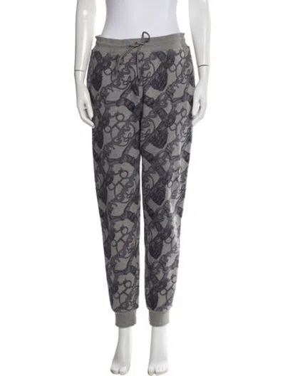 Pre-owned Hermes Printed Sweatpants In Grey