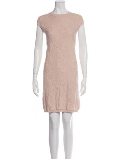 Pre-owned Hermes Silk Mini Dress In Neutrals