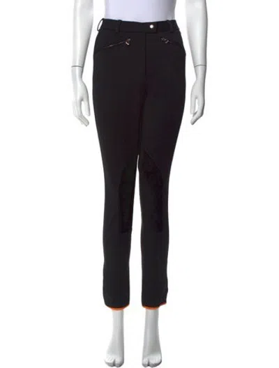 Pre-owned Hermes Straight Leg Pants In Black