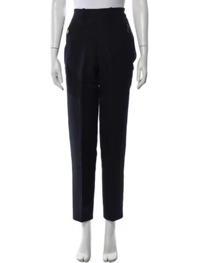 Pre-owned Hermes Straight Leg Pants In Blue
