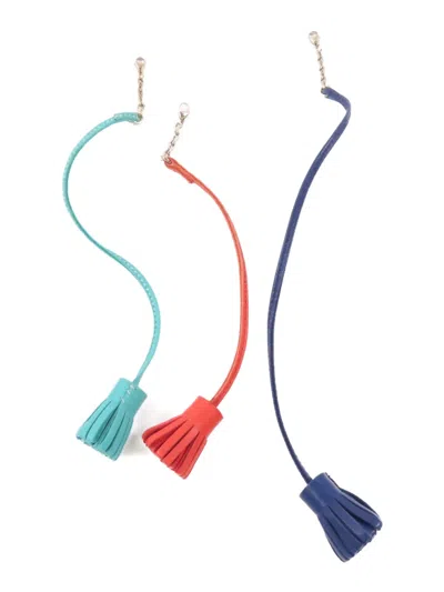 Pre-owned Hermes Veau Swift Tassel Pagemarker In Blue