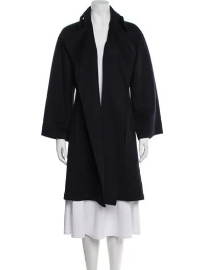 Pre-owned Hermes Vintage Late 2000's - Early 2010's Coat In Blue