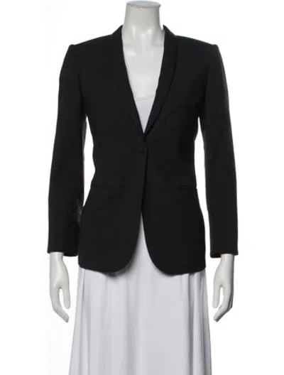 Pre-owned Hermes Virgin Wool Blazer In Black