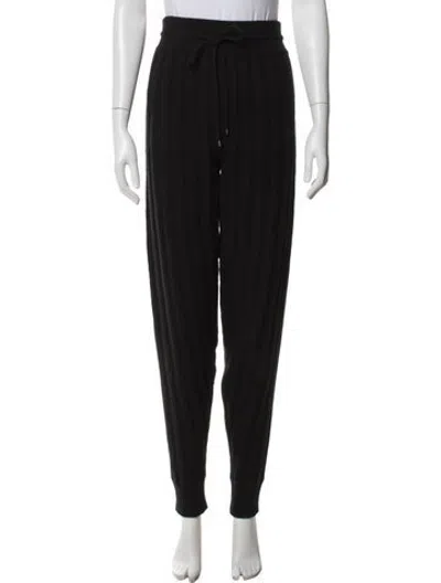Pre-owned Hermes Virgin Wool Sweatpants In Black