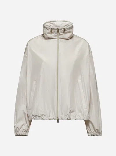 Herno Beige New Techno Taffeta Jacket In Chantilly
