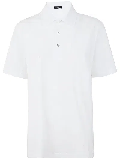 Herno Crepe Polo In White
