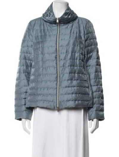 Pre-owned Herno Down Jacket In Blue