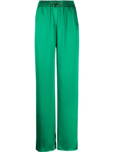 Herno Drawstring-waist Straight-leg Trousers In Grün