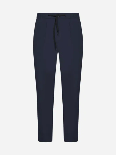 Herno Nylon Trousers In Navy Blue