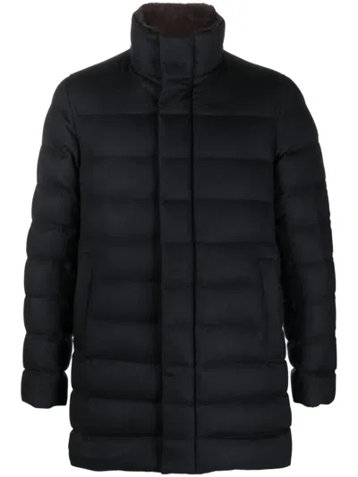 Herno Water-repellent Padded Parka In Blue