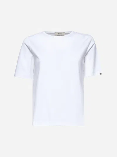 Herno White Ever Cotton Interlock T-shirt