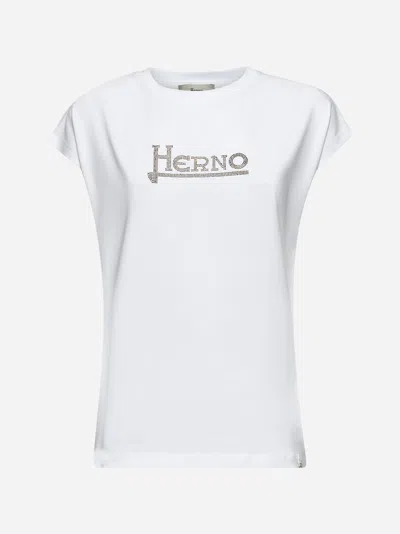 Herno White Cotton T-shirt