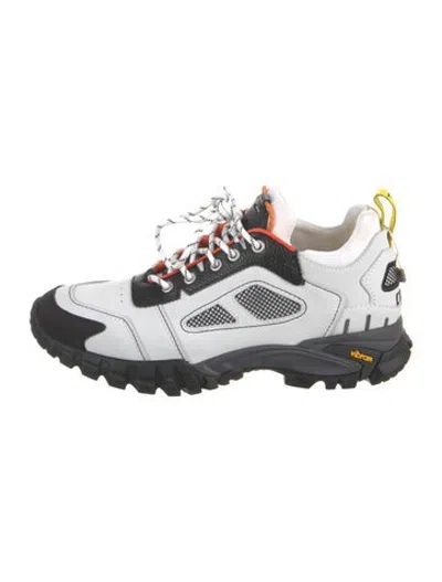 Pre-owned Heron Preston Leather Athletic Sneakers In White