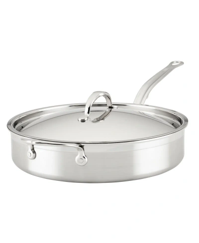 Hestan Probond Clad Stainless Steel With Titum Nonstick 5-quart Covered Saute Pan With Helper Handle