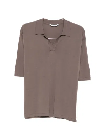 Hevo Taranto Short-sleeve T-shirt In Brown