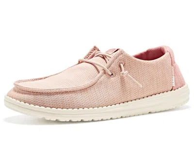 Hey Dude Wendy Heathered Mix Women's Shoes Rose Dust: 6 M, Polyester In Pink