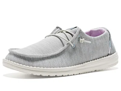 Hey Dude Wendy Heathered Mix Women's Shoes Storm Grey: 12 M, Polyester In Multi