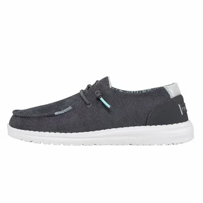 Hey Dude Women's Wendy Corduroy Slip-on Casual Shoe In Black
