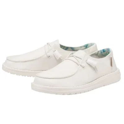 Hey Dude Women's Wendy Silk Moon Slip On Shoes In White