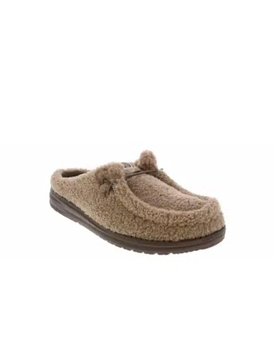 Hey Dude Women's Wendy Slip On Sherpa Shoes In Timber Wolf In Multi