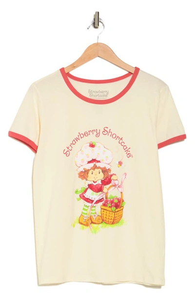 Hi Res Strawberry Shortcake Short Sleeve Ringer Tee In Washed Solitary Star/cranberry