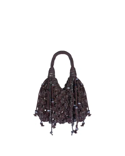 Hibourama Borsa Vannifique Inverno Pendant Choco Hematite In Chocohematite