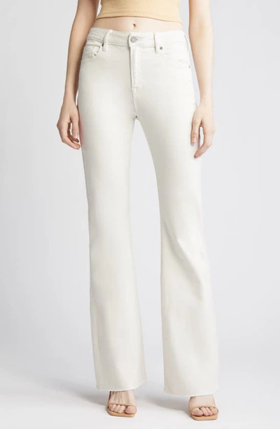 Hidden Jeans Sea Salt Clean Cut High Waist Flare Jeans In White