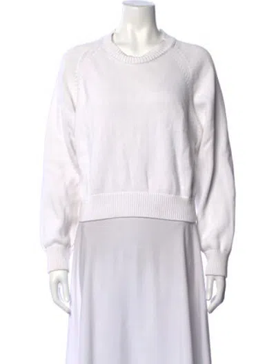Pre-owned High Sport Crew Neck Sweater In White
