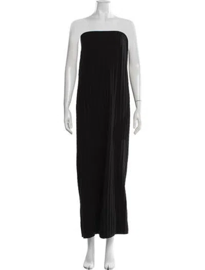 Pre-owned High Sport Strapless Long Dress W/ Tags In Black