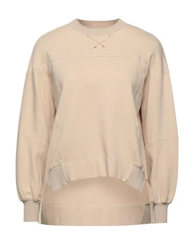 High Sweatshirts In Beige