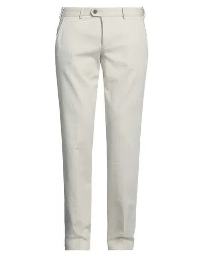 Hiltl Man Pants Light Grey Size 34 Cotton, Elastane
