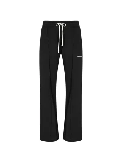Hinnominate Logo-print Drawstring Track Pants In Black