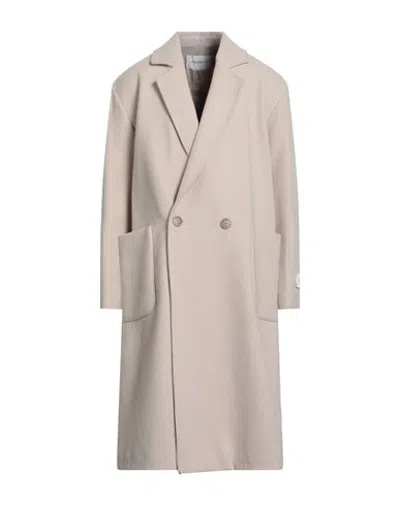 Hinnominate Man Coat Beige Size M Polyester, Viscose, Elastane In Neutral