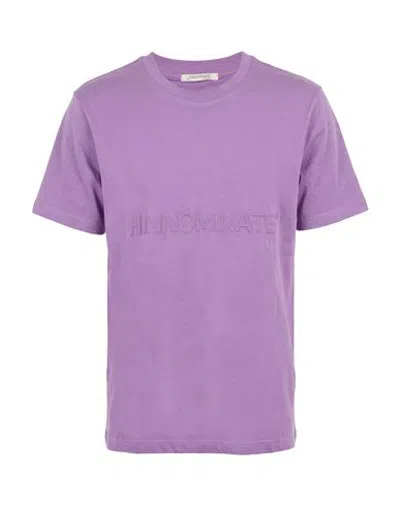 Hinnominate Man T-shirt Mauve Size Xs Cotton In Purple