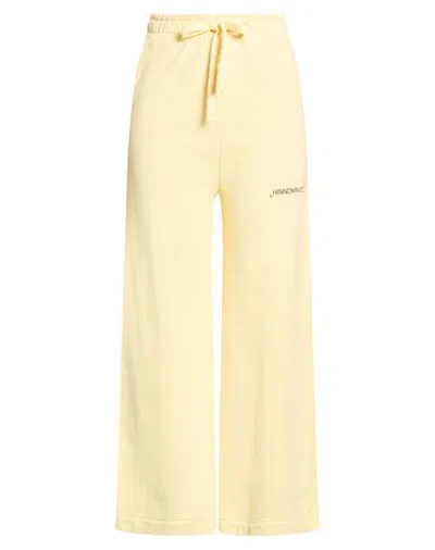 Hinnominate Woman Pants Pastel Yellow Size S Cotton