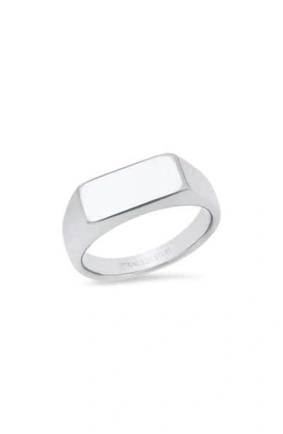 Hmy Jewelry Bar Ring In Metallic