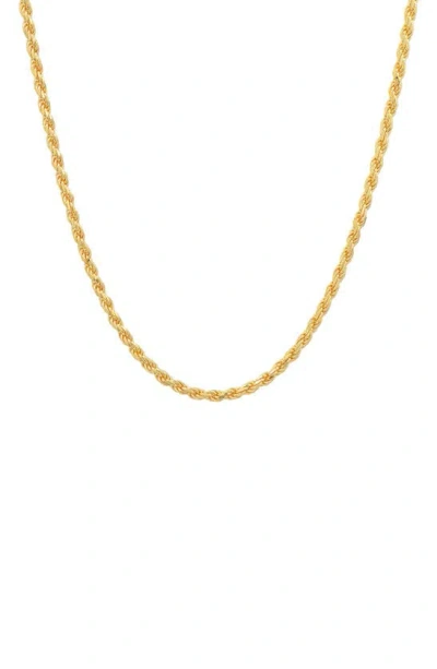 Hmy Jewelry Rope Chain Necklace In Gold